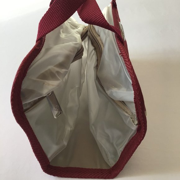 Samsonite Maroon Canvas Toiletry Bag - Picture 10 of 10